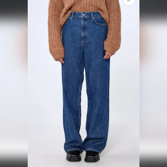NWT ALIGNE Gigi High Rise Mid Wash Straight Leg Jeans